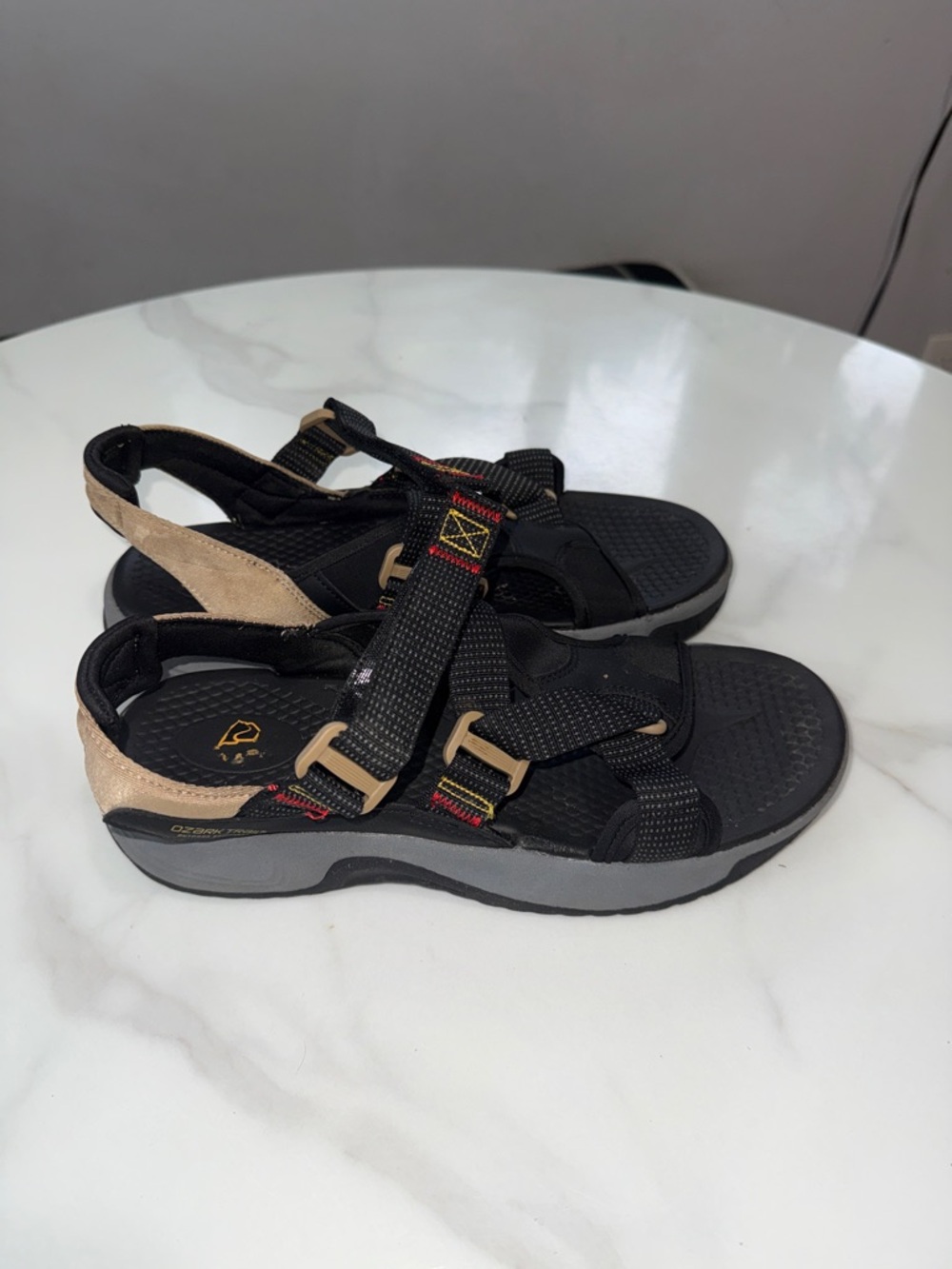 Ozark trail Black and Tan Outdoor Sport Sandals - Picture 2 of 10